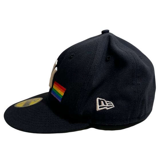 VTG New York Yankees New Era 1999 World Series Pride 59Fifty Hat Cap Black 7 3/8 - Picture 3 of 8